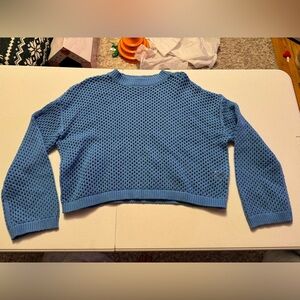 Sincerely Jules blue sweater with holes